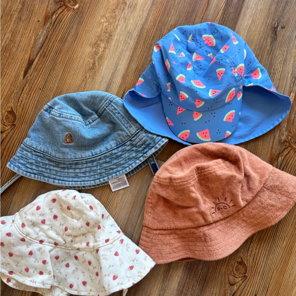 Kids' Colorful Sun Hats Set